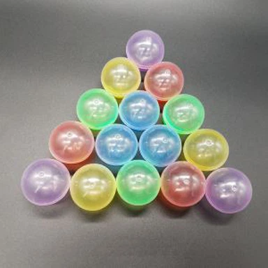 38mm transparente bunte Plastikleere Verkaufskapsel